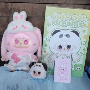 400% Cute Pet Dreams "Sweet Dreams Bunny" Plush ❤️ With Surprise Edition Yooki